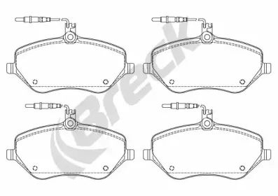 24133 00 701 10 BRECK Комплект тормозных колодок, дисковый тормоз